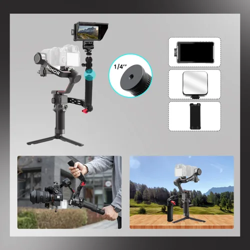 Miniatura 3 de Mango RS4 RS3 Mango ajustable Extensión de mano Extensión de mano Soporte de agarre de aleación de aluminio con abrazadera OTAN compatible con DJI