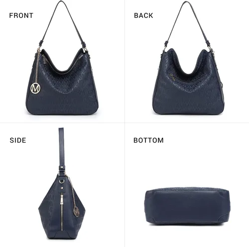 Miniatura 3 de Large Hobo Purses and Handbags for Women Vegan Leather Shoulder Crossbody Bag with Wallet