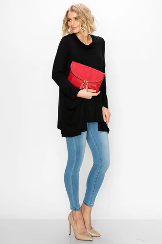 Miniatura 3 de Solene Bolso de mano para mujer, con múltiples compartimentos, 6 ranuras para tarjetas en el interior, bolsa cruzada con borlas