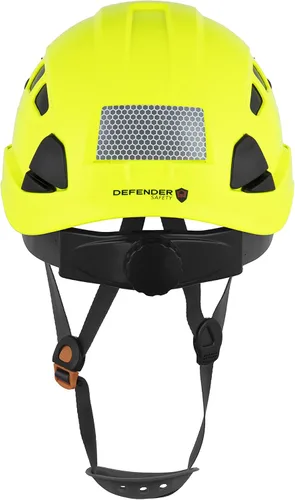 Miniatura 4 de Casco Protector Defender Safety H1 con Visera ANSI Z89.1 Amarillo de seguridad