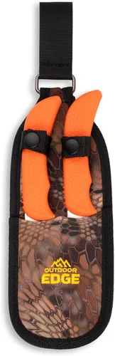 Miniatura 3 de OUTDOOR EDGE WildGuide - Juego de cuchillos de caza de 4 piezas y kit de aderezo de campo, con hoja afilada, cuchillo para desollar con gancho