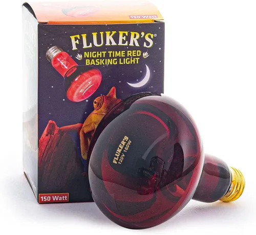 Miniatura 7 de Fluker's Foco rojo de la noche que toma el sol, lámpara infrarroja del calor para los reptiles, 75 vatios