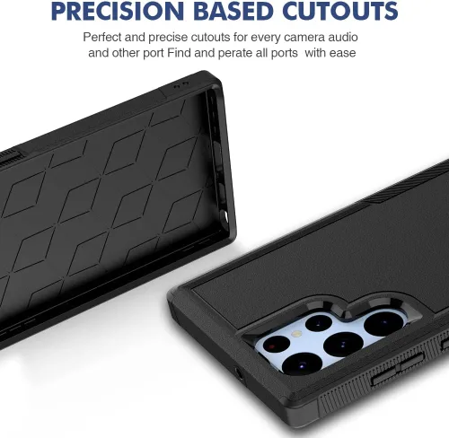 Miniatura 3 de Funda para Samsung Galaxy S22 Ultra - Funda protectora a prueba de golpes, fuerte y duradera, color negro