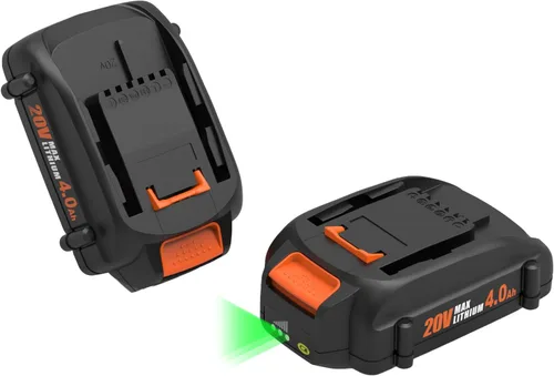 Miniatura 11 de Energup Reemplazo de 20 voltios para batería Worx 20V y kit de cargador, compatible con Worx 20Volt WA3520 WA3525 WA3575 WG151s WG251s WG540s WG545s