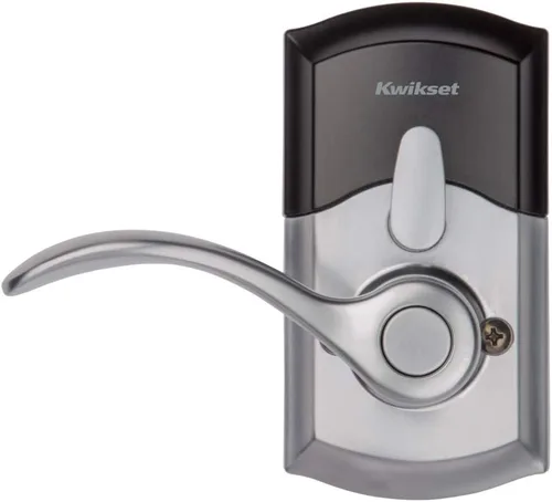 Miniatura 3 de Kwikset SmartCode 955 Pembroke Light Commercial - Palanca Electrónica con Teclado de 10 Botones, con Práctica Entrada sin Llave, 3 Años de Duración