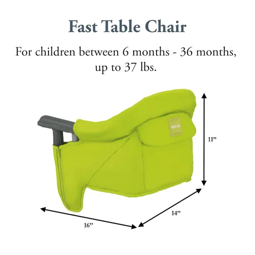 Miniatura 60 de Inglesina Silla de Mesa Rápida, Negro - Silla Alta Portátil para Bebés - para Bebés y Niños Pequeños hasta 37 libras - Diseño Plegable - Se Adapta a