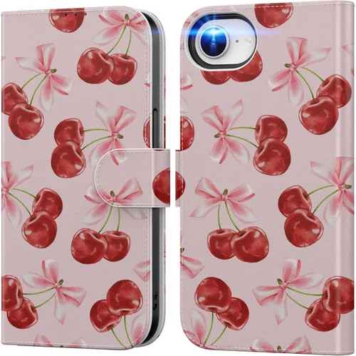 Miniatura 101 de DEENAKIN Funda tipo cartera para iPhone 15 con tarjetero + clip para efectivo, bloqueo RFID, protección contra caídas de grado militar y obras