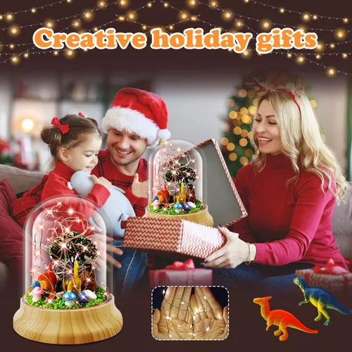 Miniatura 5 de Crea tu propia luz nocturna, kits de bricolaje de dinosaurio para niñas, luces nocturnas mágicas creativas USB Edición de mejora, juguetes