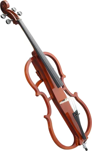 Miniatura 4 de Kit de violonchelo eléctrico 4/4 para adultos, principiantes, juego completo de violonchelo de tamaño completo con bolsa portátil, arco, colofonia