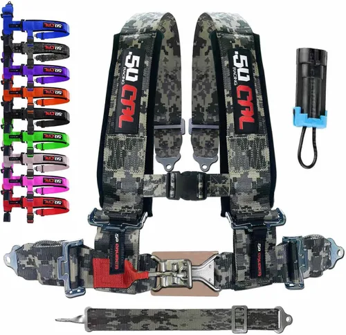 Miniatura 10 de 5 Point Harness for Bucket Seat & Bypass Plug for Bucket Seat, 9 Color Options, Compatiable with Canam, Racing Harness, UTV