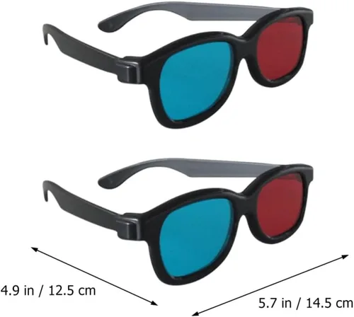Miniatura 5 de Proyector 3D rojo, 20 unidades, 3 marcos, gafas de estilo 3D para juegos de películas en 3D, lentes de visualización 3D, computadoras portátiles