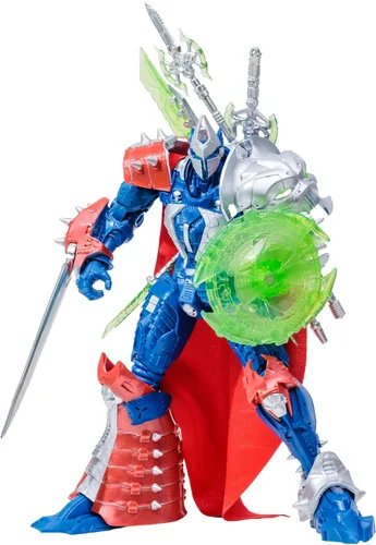 Miniatura 2 de McFarlane Toys, Spawn Comic Designer Edition Manga Spawn Mega figura con 22 partes móviles, figura coleccionable con accesorios y base de soporte