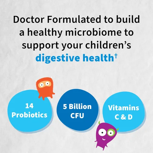 Miniatura 7 de Garden of Life Probióticos para hombres Formulados por Dr. 50 mil millones de UFC, 15 probióticos y probióticos formulados por el Dr. Organic Kids+