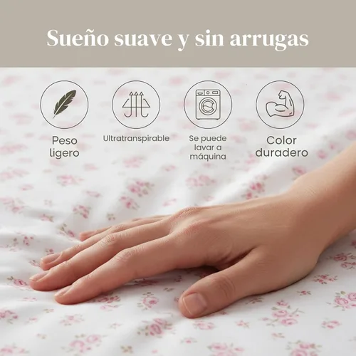 Miniatura 7 de Modern Threads - Sábanas de microfibra sedosa y libre de arrugas ultra suaves, sábanas de microfibra de lujo. Incluye sábana encimera, sábana bajera
