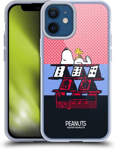Miniatura 36 de Head Case Designs Funda de gel con licencia oficial de Peanuts Snoopy & Woodstock Halfs and Laughs [protección de grado militar] compatible