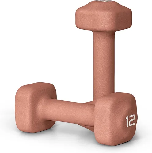 Miniatura 24 de Tone Fitness Pares de Mancuernas de Pesas de Neopreno con Cabeza Cuadrada Antirrodamiento Múltiples Opciones Azul