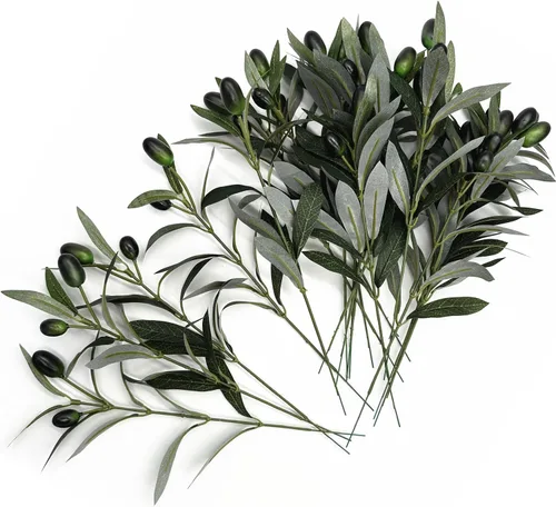 Miniatura 34 de Sauce llorón falso, plantas colgantes artificiales de plástico, hojas verdes, plantas de vid sintética, guirnalda de hiedra para el hogar