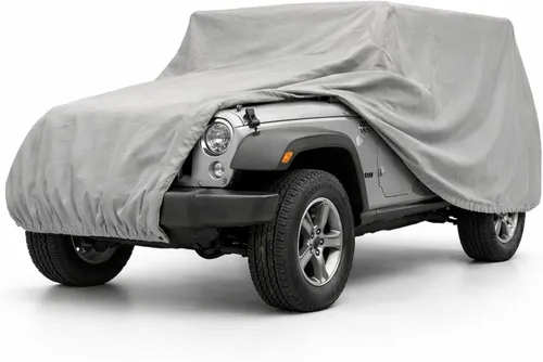 Miniatura 10 de Formosa Funda de SUV compatible con Jeep Wrangler JK TJ CJ7 CJ5 2 puertas (hasta 176 pulgadas), para todo tipo de clima, tela tejida de mayor