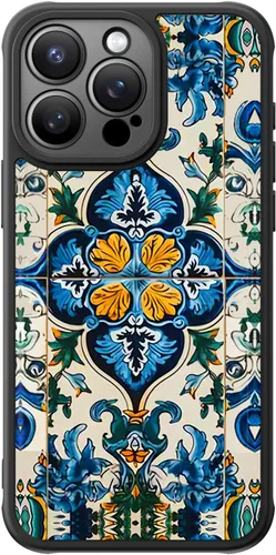 Miniatura 62 de FUNMIKO Funda para iPhone 16 Plus, carga inalámbrica y protección de grado militar, diseño floral moderno para mujeres y niñas, funda antideslizante