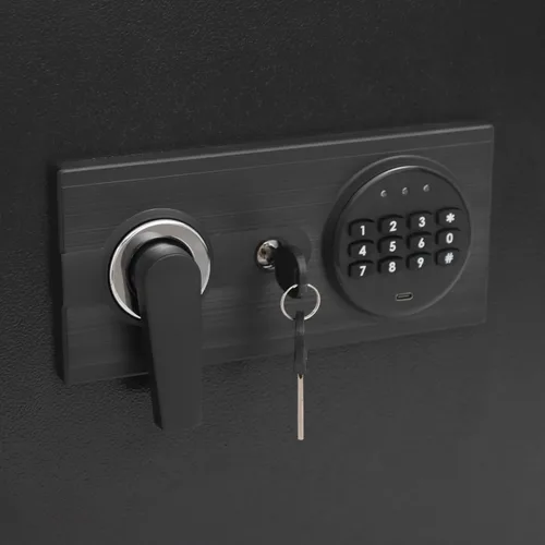 Miniatura 6 de Caja fuerte montada en la pared de 39.3 pulgadas de alto x 3.9 pulgadas de ancho x 14.5 pulgadas de largo, caja fuerte electrónica para seguridad