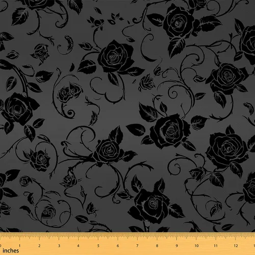 Feelyou The Yard - Tela de flores Groovy de 2 yardas para niños, tela de tapicería floral retro para sillas para niños, niñas, adolescentes, flores