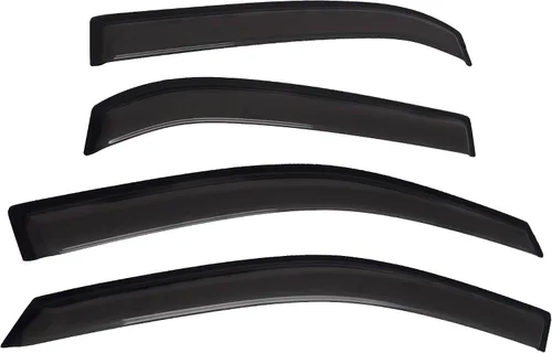 Miniatura 2 de Protectores de lluvia de canal exterior, deflectores de ventilación, humo, se adapta a Chevrolet Equinox 2010-2017 (4 piezas/juego)