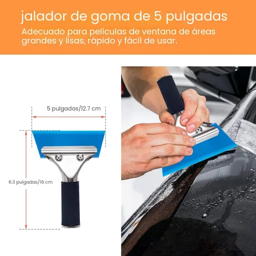 Miniatura 7 de Luxiv Kit de herramientas de aplicación de tinte de ventana de automóvil, 9 piezas de película protectora de vidrio para vehículos, herramienta