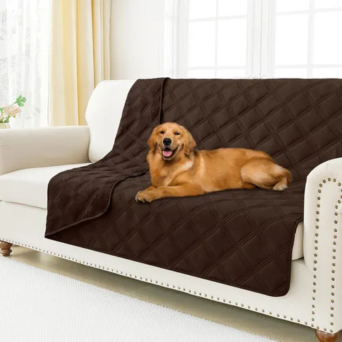 Miniatura 56 de Smiry Funda Impermeable para Cama de Perro, Manta Suave Reversible para Mascotas, Lavable a Prueba de Fugas para Gatos y Perros, Funda para Sofá