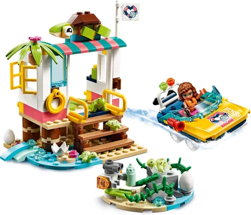 Miniatura 6 de LEGO Friends Turtles Rescue Mission 41376 Kit de construcción de rescate con minifigura Olivia y tortugas de juguete, incluye vehículo de rescate