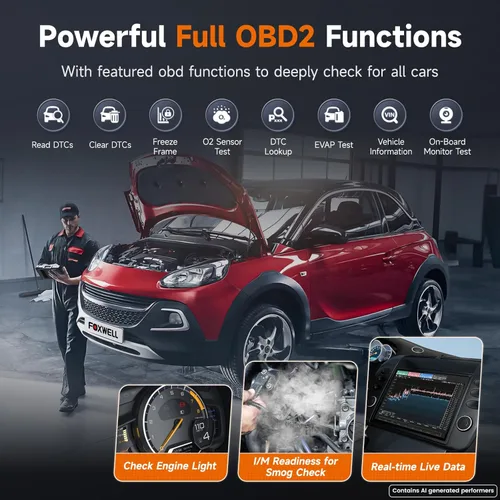 Miniatura 6 de Escáner FOXWELL NT624 Elite OBD2 2026 actualizado desde NT614Elite y NT604Elite, herramienta de escaneo OBD2 para todo el sistema, 8 funciones