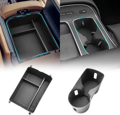 Miniatura 14 de SHAOHAO para 2024 2025 Hyundai Palisade Organizador de Bandeja de Consola Central para 2023 2024 2025 Hyundai Palisade Accesorios SE SEL XRT Limited