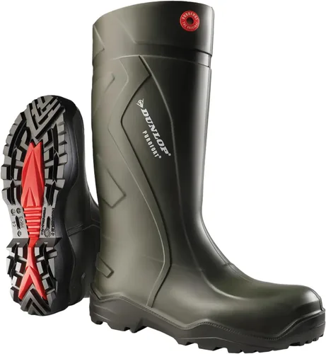 DUNLOP Purofort Waterproof Work Boots for Men - Lightweight Insulated Rubber Boots Slip Resistant