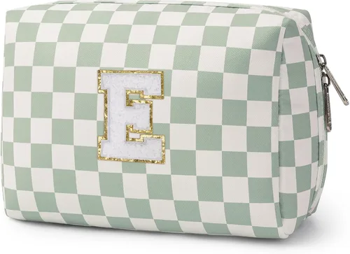 Miniatura 154 de Narwey Bolsa de maquillaje con inicial, regalos de graduación para adolescentes, niñas, niños y adolescentes, cosas de moda de 6 a 18 años, bolsa