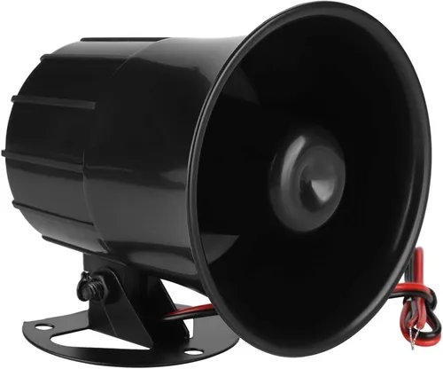 Miniatura 8 de Sirena de alarma ES-626 con altavoz de agudos de 12 V, carcasa ABS duradera, fácil instalación, versátil para fugas de gas y seguridad perimetral