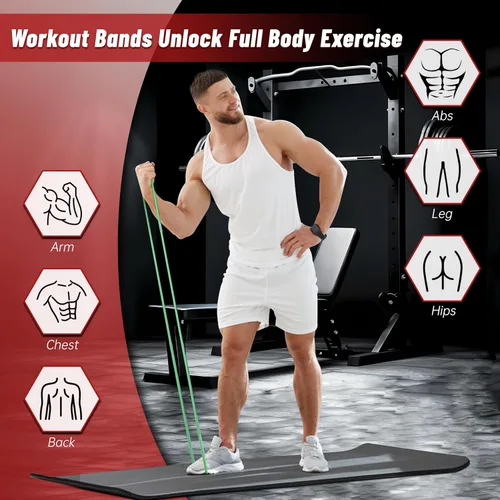 Miniatura 4 de Pull Up Assistance Bands, 5-Level Resistance Bands for Working Out, Pull Up Bands for Men & Women, Exercise Bands for Full-Body Training, Fitness