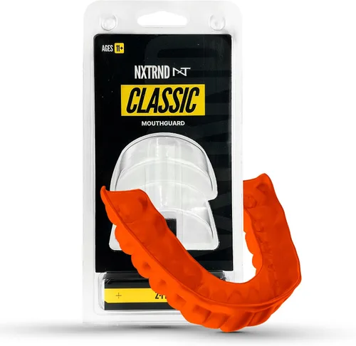Miniatura 6 de Paquete de 2 protectores bucales clásicos Nxtrnd, boquilla deportiva de ajuste personalizado para fútbol americano, boxeo, MMA, baloncesto, hockey