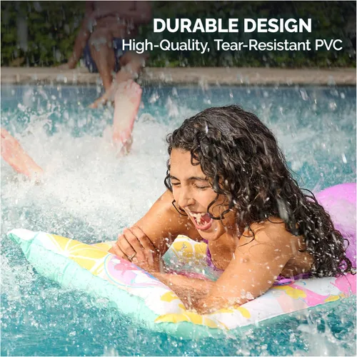 Miniatura 5 de SwimWays Stitch Suntanner Flotador de piscina, flotadores inflables de piscina y juguetes de piscina para niños, accesorios de piscina y artículos