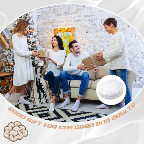 Miniatura 5 de Jenaai Pelota antiestrés para el cerebro de Halloween, 2.76 pulgadas, de poliuretano, ejercicio muscular, para la mano, divertido alivio del estrés
