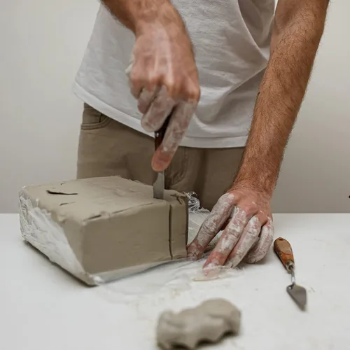 Miniatura 2 de ReArt Arcilla Natural de Secado al Aire, Arcilla para Cerámica, Arcilla de Modelado Multiusos 20lbs para Esculpir (Terracota)