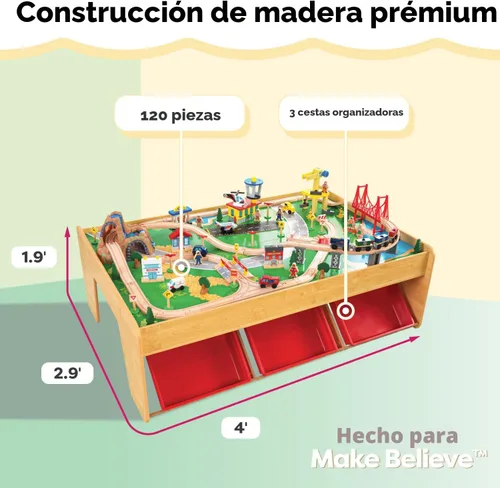Miniatura 4 de KidKraft, Mesa y Set de Tren de cataratas