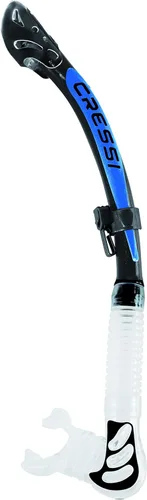 Miniatura 9 de Cressi Esnórquel seco plegable para adultos para buceo, esnórquel - Alpha Ultra Dry Hecho en Italia negro/púrpura/transparente