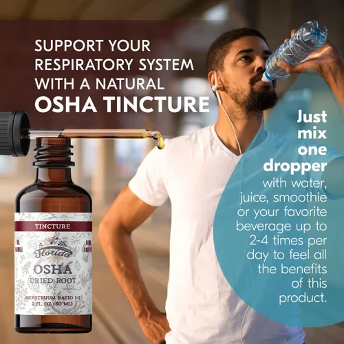 Miniatura 2 de OSHA Extracto líquido de raíz para apoyo respiratorio, tintura orgánica OSHA desintoxicación pulmonar natural, 2 onzas líquidas