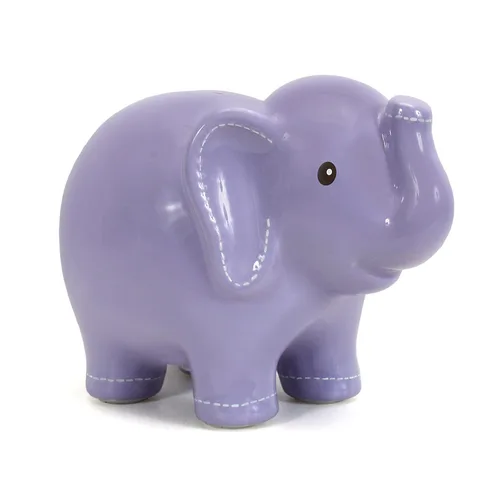 Miniatura 10 de Child to Cherish Alcancía de elefante cosido de cerámica, azul