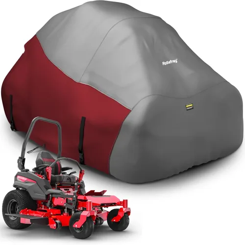 Miniatura 10 de Cubierta para Cortacésped de Montar, Tejido Impermeable de Grado Marino 420D - Ajuste Universal para John Deere, Cub Cadet, Craftsman, etc. Cubre