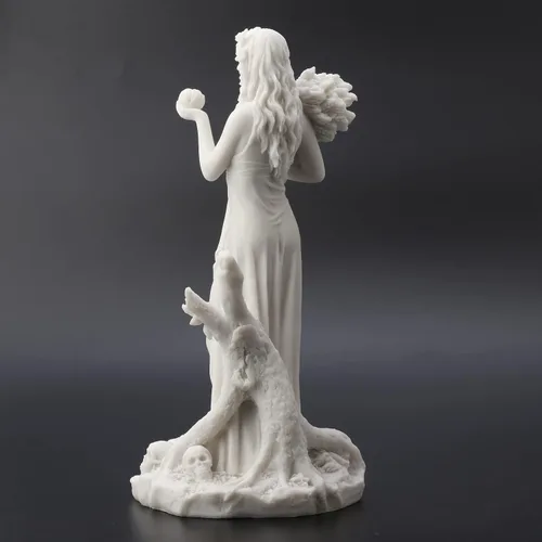 Miniatura 5 de Veronese Design 10 1/4 Perséfone Diosa griega de la vegetación y el inframundo estatua de resina de mármol acabado blanco