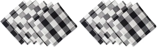 Miniatura 21 de DII Buffalo Check Collection - Juego de manteles individuales clásicos de granja, 13x19, naranja y negro, 6 piezas