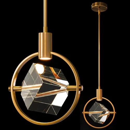 Miniatura 10 de Lámpara colgante de techo para isla de cocina, moderna mini luz colgante LED integrada, lámpara colgante de cristal en negro, dormitorio, comedor