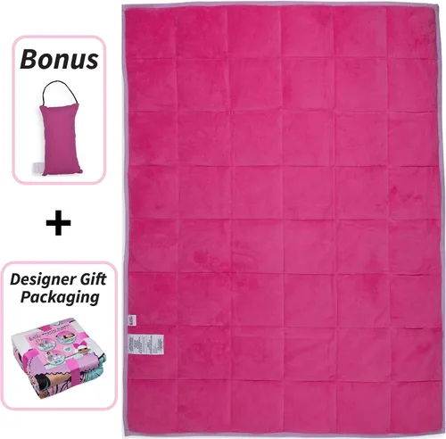 Miniatura 3 de Franco L.O.L. Surprise - Manta con peso de felpa súper suave para niños, con perilla de puerta, 36 x 48 pulgadas, 4.5 libras, L.O.L. Surprise