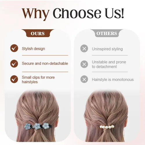 Miniatura 5 de Pinzas para el cabello trenzadas con piedra de cristal brillante para mujeres y niñas, pinzas para el cabello con diamantes de imitación 2025