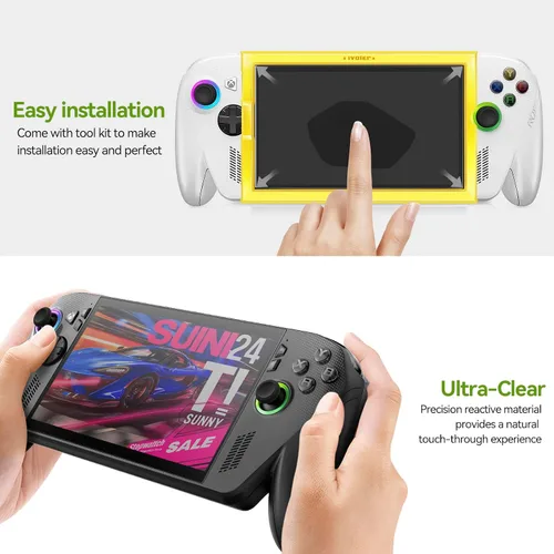 Miniatura 7 de ivoler Paquete de 3 protectores de pantalla grabados antirreflejos para ASUS ROG Xbox Ally/ROG Xbox Ally X Handheld 2025, vidrio templado